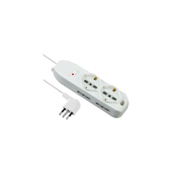 Electraline - multipresa bipasso + schuko + termico • bianco posti 6 2P+T 10A n°xmmq 3X0,75 mt 2