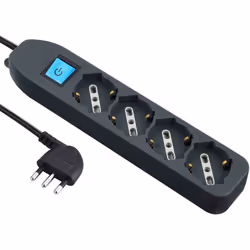 Electraline Multipresa Nera 62073 Informazioni principali del prodotto 4 prese 16a e shuko cavo di collegamento 1.5 metri Spi ...