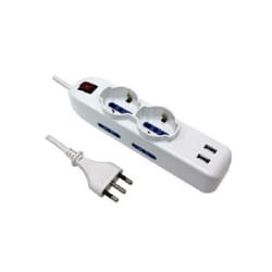 Electraline - multipresa 2 prese universali + 4 bipasso + 2 usb 62087