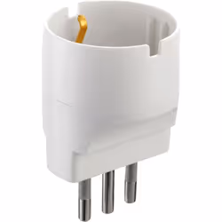 Fig. 8 adattatore semplice da 10A 2P+T a schuko classe di protezione IP 20