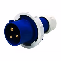 SPINA CEE INDUSTRIALI TIPO MOBILE DIRITTA CABLAGGIO FACILE BASSA TENSIONE 220V 50/60HZ CLASSE ISOLAMENTO IP-67