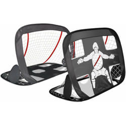 Vounot - Set di 2 Porte da Calcio Pieghevole per Bambini, 2 in 1 Pop Up Porta e Bersaglio