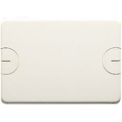 Placca cieca per scatoli rettangolari 3 posti a vite bianco gw24211 - Gewiss