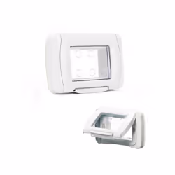 PLACCA STAGNA 3 POSTI BIANCO NUVOLA GEWISS TOP SYSTEM GW22451 AUTOPORTANTE PER SCATOLE INCASSO 503