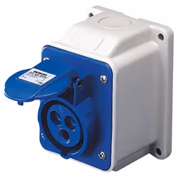 Gewiss GW62419, 3P+T, 6 h, Rosso, IP44, CE, ENEC, 400 V
