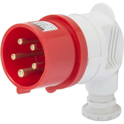Gewiss - Spina Mobile a 90 Gradi IP44 3P+N+T 16A 380-415V Rosso Cablaggio a Vite