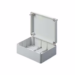 Cassetta di derivazione stagna da parete in tecnopolimero fornita di coperchio basso con 4 viti in acciaio inox. In dotazione ...