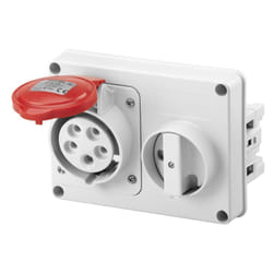 Presa interbloccata Gewiss 3P+N+T 32A IP44 380V senza cassetta GW66120