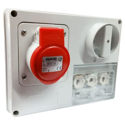 Gewiss - Presa interbloccata 3P+T 16A IP44 380V senza cassetta GW66130