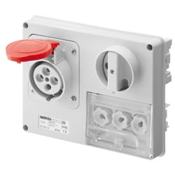 Presa interbloccata Gewiss 3P+N+T 16A IP44 380V senza cassetta GW66131