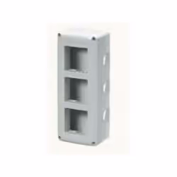 Contenitore vuoti protetti per applicazioni fisse o mobili Colore Grigio Ral 7035 IP40 Configurazione multiple verticali 6 po ...
