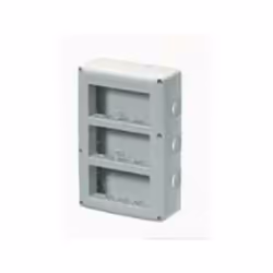 Contenitore vuoto protetto per applicazioni fisse o mobili Colore grigio ral 7035 Modulo 4x3 Predisposizione scomparti 3 Dime ...