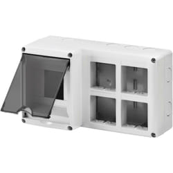 Gewiss - contenitore combinato 4m+8 system protetto per installazione combinata din gw27072