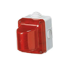 Gewiss - spia luminosa rossa stagna spia di segnalazione stagna 15w - 230v diffusore rosso gw27415