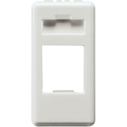 Adattatore contenitore vuoto predisposto per alloggiamento connettori rj45-tipo amp-1 modulo-system white - Gewiss