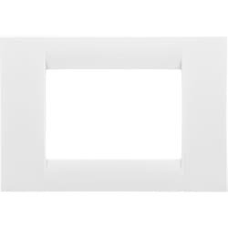 Placca virna Gewiss 3 posti gw22103 - tecnopolimero finitura lucida bianco nuvola