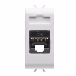 Gewiss GW10421, RJ-45, 1 modulo/moduli, Bianco