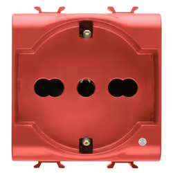 Gewiss GW10214, 2 modulo/moduli, P17, P30, Rosso, 250 V, 16 A, 5 mm