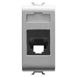 Gewiss GW14424 presa energia RJ-45 Titanio