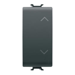 Gewiss - Doppio Pulsante Chorus interbloccato per tapparella nero GW12140