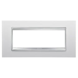 Gewiss - Chorus placca lux 6P bianco GW16206TB