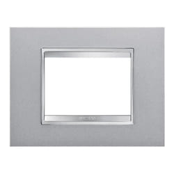 Gewiss Chorus placca LUX 3P colore titanio GW16203VT