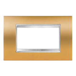 Gewiss - Chorus placca lux 4P oro GW16204MO
