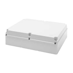 GW44211 - Cassetta di derivazione con coperchio basso a vite - IP56 - dimensioni interne 460x380x120 - pareti lisce - grigio ral 7035 - Gewiss