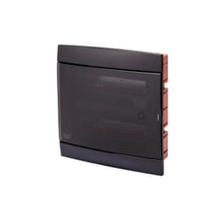 Gewiss - GW40233TN - Centralino da arredo da Incasso con Portello - nero toner - 24+2M