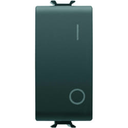 Interruttore Bipolare 0/1 250V ac 16AX 1M Nero Satinato Chorusmart GW12004