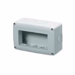 Contenitore vuoto per applicazioni fisse o mobili N. posti 4 Dimensioni esterne: 132x82x55 mm