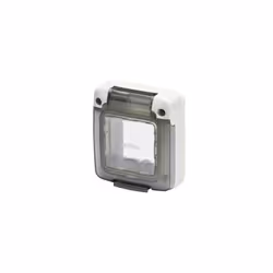 GW27403 - COMBI IN - CALOTTA STAGNA 2 POSTI - SYSTEM - PORTELLA TRASPARENTE FUME' - IP65 - GRIGIO RAL 7035 Un sistema complet ...