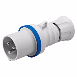 GEWISS - GW60015H Spina Mobile Diritta HP, IP44/IP54, 2P+T 32A 200-250V 50/60hz, Blu, 6H, Cablaggio A Vite GEWISS (GW60015H) ...