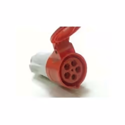 Presa mobile dritta protetta bassa tensione N. poli 3P+N+T Tensione nominale 400V Colore rosso Riferimento 6h
