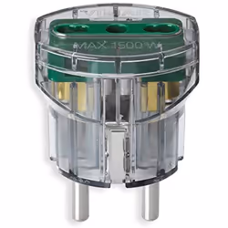 VIMAR ri.00301F adattatore elettrico tedesco/francese con protezione sicuro, Bpresa + p17/11 Fumé.