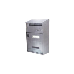 Cassetta postale ft Alubox acciaio inox - 2 aperture e 2 chiavi portalettere