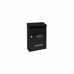 CASSETTA POSTALE MOD. RUGBY GRIGIO GHISA CM.L22xP11xH32,5 Per esterni con tetto, formato rivista, con serratura a cilindro a ...