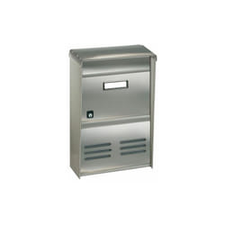 Alubox - cassetta postale DR2E rivista 26X12X37,5 inox