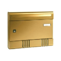 Alubox - cassetta postale in alluminio colore bronzo sirebr