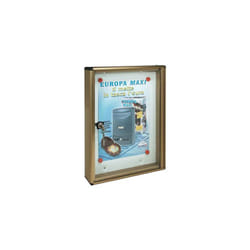 Alubox - bacheca porta avvisi • alluminio bronzato 1XA4 mm 300X50 h.mm 400