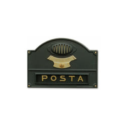 Alubox - Frontale buca lettere 1P e Predisposizione Citofono 50A5 vrgh