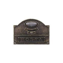 Alubox Frontale Buca Lettere Alubox 50a5 / ob Serie Antica 1p E Predisposizione