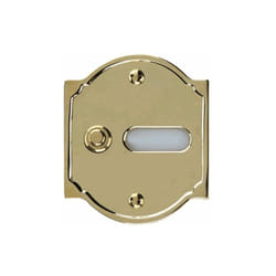 Alubox Cl1 Campanello 1 Pulsante Ottone Lucido
