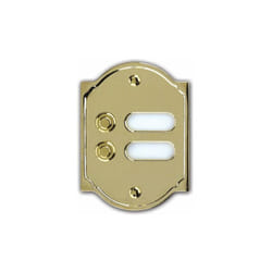 Alubox - Campanello incasso 2P con portanomi 50CL2 ol