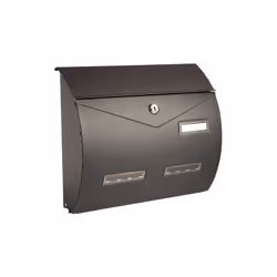 Alubox Cassetta Postale serie BUSTA in alluminio pressofuso anodizzato verniciato, per esterni. Dimensioni: cm.H29xL37xP12. B ...