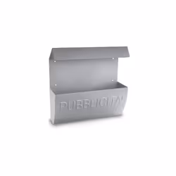 Lifter Cassetta per Pubblicit{ serie RECLAME lamiera elettrozincata, con tettuccio, per esterno. Dimensioni: cm.H31xL31xP10. ...