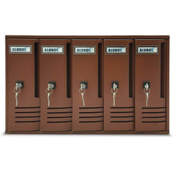 Cassette Postali Ruggine 5 Cassette Alubox