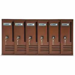 CASSETTE POSTALI RUGGINE 6 CASSETTE ALUBOX Casellario Postale composto in alluminio anodizzato o verniciato nelle finiture in ...