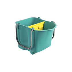 Secchio verde 28 lt litri con paratia pulizie pulizia professionale - TTS