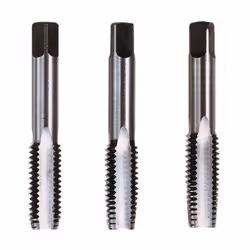 Maschio A Mano Passo Grosso In Acciaio Hss Set 3Pz Mm. 8X1,25